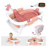 BEBELEH  COLLAPSIBLE BABY BATHTUB WITH THERMOMETER
