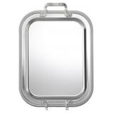 18.5"X14.5" RECTANGULAR SILVER SERVING TRAY WITH H