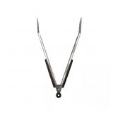 1 LOT (2) LOCKING GRILL TONGS IN STAINLESS STEEL
