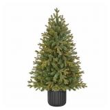 HOME ACCENTS HOLIDAY 4 FT. PRE-LIT LED POTTED SPRU