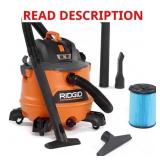 $119 RIDGID 14 GALLON 6.0 PEAK HP NXT WET/DRY SHOP