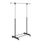 CHROME METAL CLOTHES RACK 47.625 IN. W X 64.5 IN.