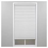 WHITE CORDLESS LIGHT FILTERING POLYESTER FABRIC PL