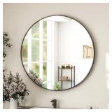 GLSLAND 24 IN. W X 24 IN. H ROUND METAL FRAMED WAL