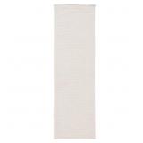 VERMONT IVORY 2 FT. X 8 FT. SOLID COLOR RUNNER RUG
