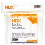 9 FT. X 12 FT. CLEAR PLASTIC DROP CLOTHS (6-PACK)