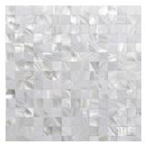 1-SHEET PEEL AND STICK MOTHER OF PEARL SHELL MOSAI