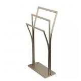 EDENSCAPE PEDESTAL Y-STYLE 3-BAR TOWEL RACK IN BRU