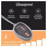 $155 BEAUTYREST MICROFIBER HEATED MATTRESS PAD WIT