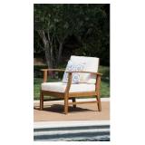 $312 TEAK FINISH ACACIA WOOD OUTDOOR PATIO LOUNGE