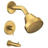$278 MOEN ALIGN BRUSHED GOLD ECO-PERFORMANCE PRESS