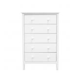 $197 EASY PIECES 5-DRAWER SOLID WOOD CHEST OF DRAW
