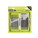 1 LOT (1) RYOBI BLACK OXIDE ROUND SHANK DRILL BIT
