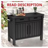 $350 OUTDOOR GRILL TABLE, BUFFET, ENTERTAINMENT AN