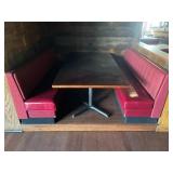 8-PERSON BOOTH SEATING W/ 88 X 44 DINING TABLE