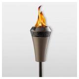 ISLAND KING LARGE FLAME TORCH BROWN - TIKI