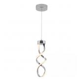 SWIRL 13-WATT 1 LIGHT CHROME MODERN INTEGRATED LED