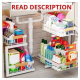 UNDER SINK ORGANIZERS AND STORAGE, HEIGHT ADJUSTAB
