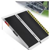 $116 VNN PORTABLE WHEELCHAIR RAMP 3FT, NON-SLIP AL