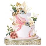 CAKE STAND, METAL ROUND CUPCAKE DESSERT STAND CAKE