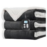 LAFFYLO ELECTRIC HEATED BLANKET FULL SIZE 72 X 84,
