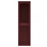 BUILDERS EDGE 55 IN. H X 14.5 IN. W WINEBERRY LOUV