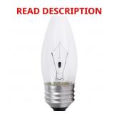1 LOT (2)40-WATT B10 E26 DOUBLE LIFE INCANDESCENT