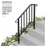 HAND RAILS FOR OUTDOOR STEPS-ADJUSTABLE ANGLE 3-4