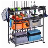 FISHING ROD HOLDER FOR GARAGE, FISHING POLE HOLDER
