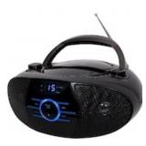 JENSEN AM/FM RADIO CD BOOMBOX WITH LED DISPLAY WIT