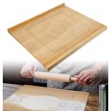 REVERSIBLE WOOD PASTRY BOARD, 20"X24" KNEADING BOA