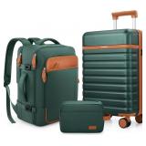 $130 UKEIN LUGGAGE SETS 3 PIECE, PC HARDSIDE CARRY