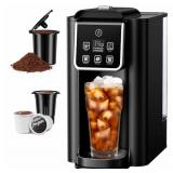 SHARDOR HOT AND ICED COFFEE MAKER, SINGLE SERVE MA