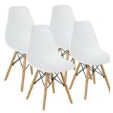 $115 COSTWAY SET OF 4 MODERN DINING SIDE CHAIR ARM