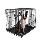 VIBRANT LIFE, SINGLE-DOOR FOLDING DOG CRATE WITH D