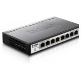 1 LOT (2) D-LINK ETHERNET SWITCH, 8 PORT EASY SMAR