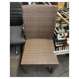 BROWN WOVEN OUTDOOR CHAIR
