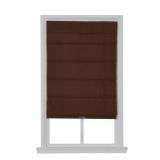 CORDLESS BLACKOUT FABRIC ROMAN SHADE 39X64 CHOCOLA