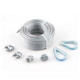 1 LOT OF (2) 1/8 IN. X 50 FT. GALVANIZED AIRCRAFT