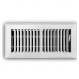 1 LOT (2) 4 IN. X 10 IN. 2-WAY STEEL FLOOR REGISTE