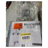 1 LOT (1) TOILET BRASS RING.(1) GLACIER BAY TWO HA