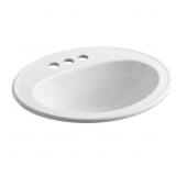 $129 PENNINGTON 20-1/4 IN. OVAL TOP-MOUNT VITREOUS