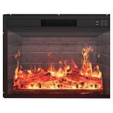 $113 23" ELECTRIC FIREPLACE, ULTRA-THIN WALL MOUNT