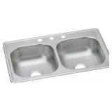 $119 ELKAY D233193 DAYTON EQUAL DOUBLE BOWL DROP-I