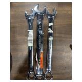 1 LOT OF (3) ASSORTED HUSKY COMBINATION WRENCHES