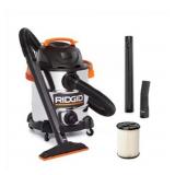 $139 10 GAL. 6.0 PEAK HP STAINLESS STEEL SHOP VACU