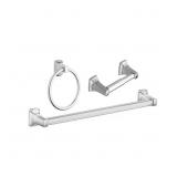 ADLER 3-PIECE BATH HARDWARE SET WITH 18 IN. TOWEL