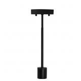 MATTE BLACK PENDANT LIGHT KIT WITH PARTIAL METAL R
