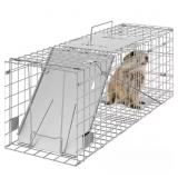 LIVE ANIMAL CAGE TRAP 24 IN. X 8 IN. X 8 IN. HUMAN