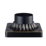 1 LOT (4) CANNY 5.5 IN. RUBBED OIL BRONZE SQUARE P